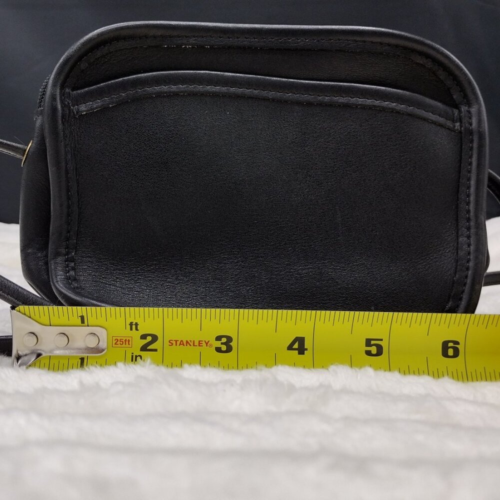 Vintage Coach Black Style 9935 Style /Hadley Zip Top zipper closure/Front PKT - Picture 4 of 16